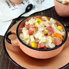 蘑菇香肠炒饭