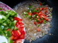 青红椒肉末粉条的做法步骤9