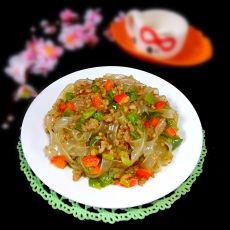 青红椒肉末粉条