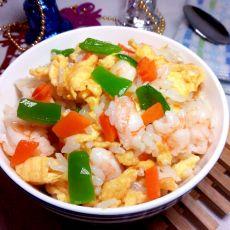 虾仁鸡蛋饭