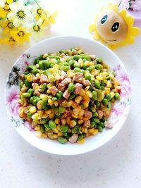 肉丁毛豆烧玉米粒的做法步骤10