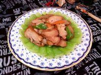 杏鲍菇炒鸡腿肉的做法步骤9