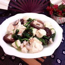 菠菜虾泥豆腐汤