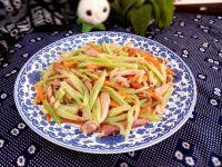 豆角炒鸡丝的做法步骤8