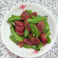 荷兰豆炒腊肠