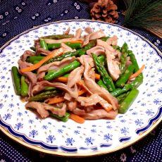 芦笋炒肚条