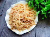 茭白肉丝炒米粉的做法步骤17