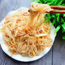 茭白肉丝炒米粉