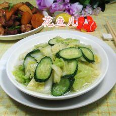 青瓜炒圆白菜