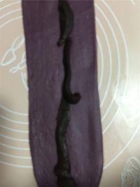 紫薯豆沙馅年糕的做法步骤4