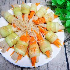 黄瓜金针菇卷