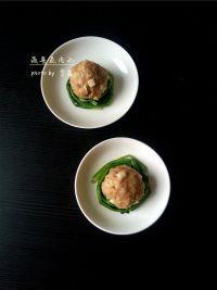 菠菜蒸肉丸的做法步骤12