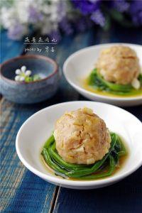 菠菜蒸肉丸的做法步骤15