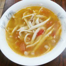 海鲜菇番肉丝汤