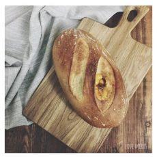 全麦可可葡萄干欧包