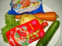 凉拌方便面#小虾创意料理#的做法步骤1