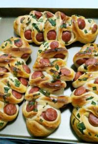 香葱火腿面包的做法步骤12