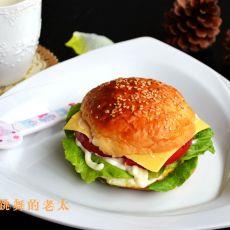 番茄煎蛋芝士汉堡