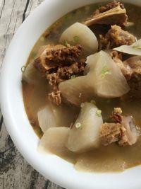 腊排萝卜汤的做法步骤14