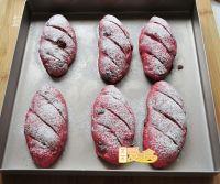 红曲蔓越莓小面包的做法步骤6