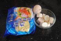 山药鱼板面团子#小虾创意料理#的做法步骤1