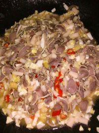 泡菜炒鸡胗的做法步骤9
