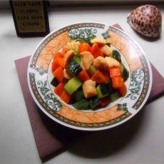 黄瓜胡萝卜鸡丁