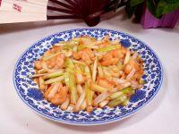 蒜苗炒虾仁的做法步骤7