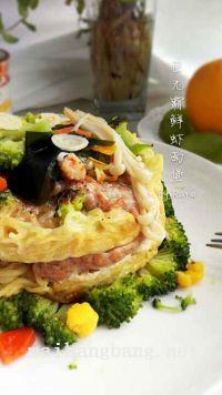 巨无霸鲜虾面堡#小虾创意料#的做法步骤12