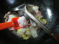 咸肉鸡胗炒白菜的做法步骤9