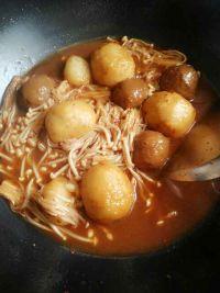 肉丸金针煲的做法步骤7