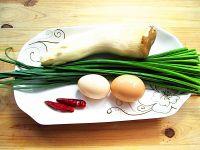 杏鲍菇韭花炒鸡蛋的做法步骤1