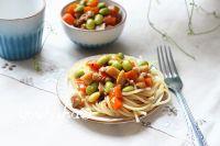 毛豆蘑菇酱拌面的做法步骤12