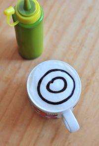 简易拉花咖啡的做法步骤5