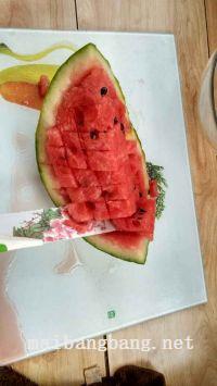 蜂蜜西瓜汁的做法步骤2