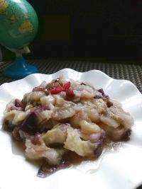 香拌蒸圆茄的做法步骤4