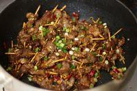 香辣牛肉牙签肉的做法步骤12